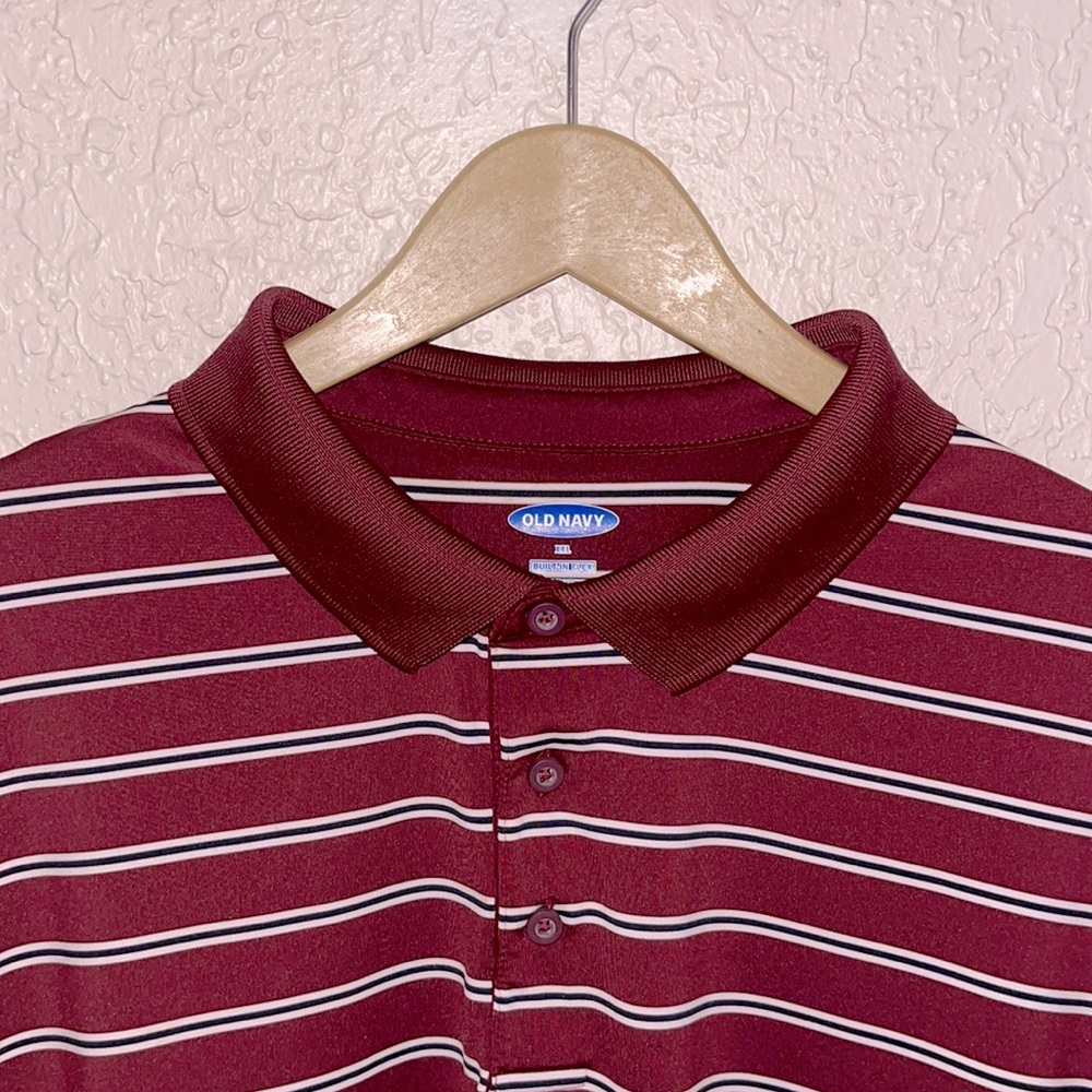 Only Navy Stripe polo